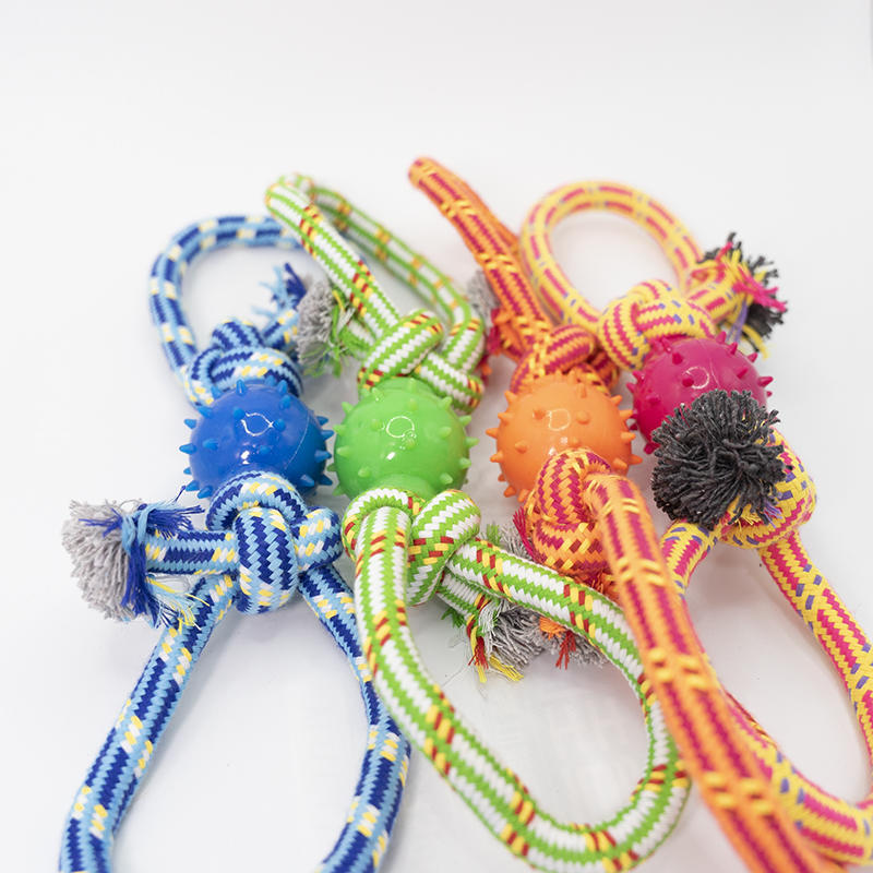 Cotton Rope Plastic Ball Dog Toys