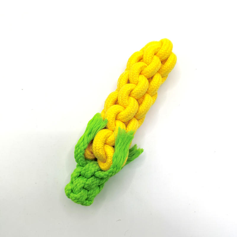 Corn Shaped Knitted Rope Dog Toy