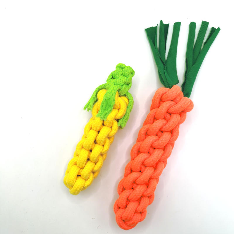 Corn Shaped Knitted Rope Dog Toy