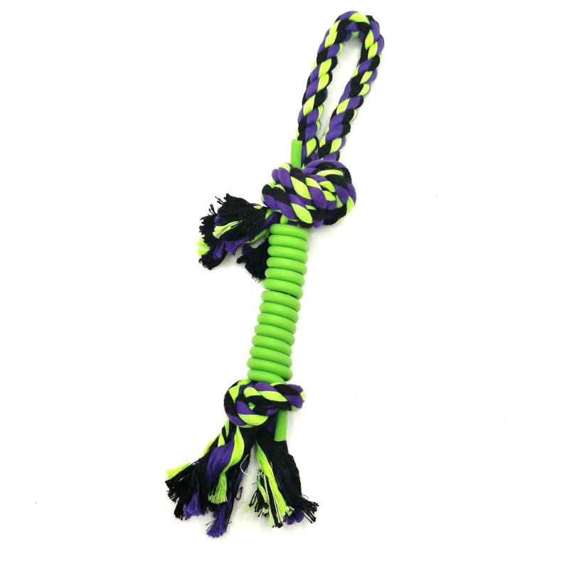 Cotton Rope Knotted TPR Dog Toys