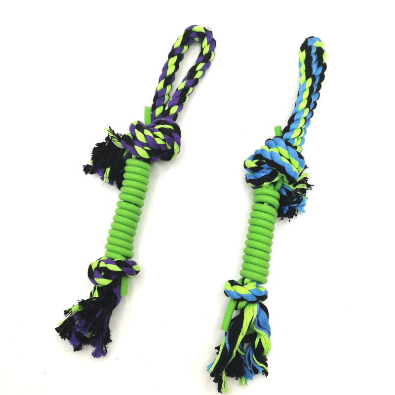 Cotton Rope Knotted TPR Dog Toys