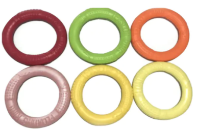 How to ensure the safety of your pet dog when using this Fitness Ring Training EVA Pet Dog Toys?